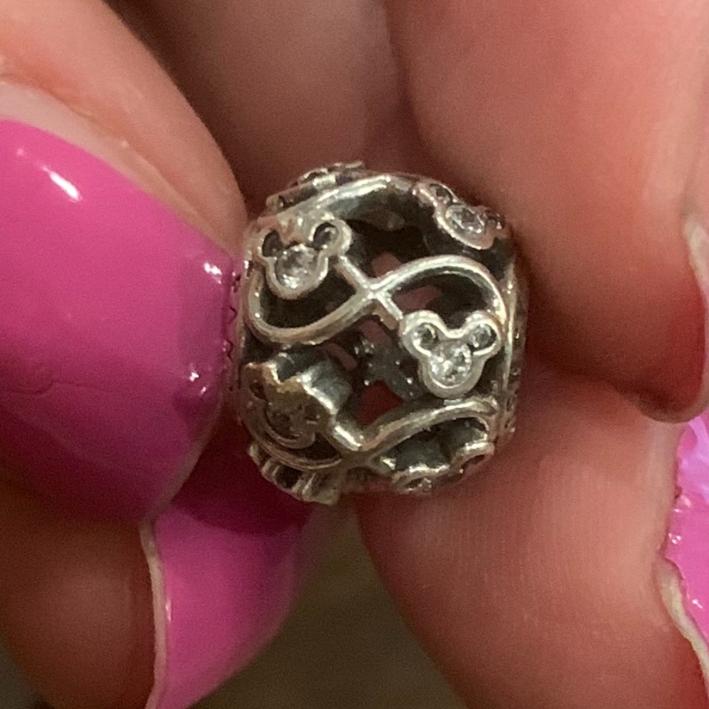 Authentic Pandora Silver Charm Disney Minnie & Mickey Infinity